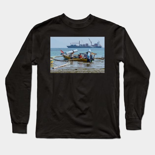 Loading & Unloading Long Sleeve T-Shirt by fotoWerner